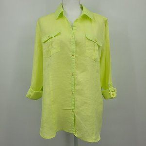 Chico's Linen Utility London Top